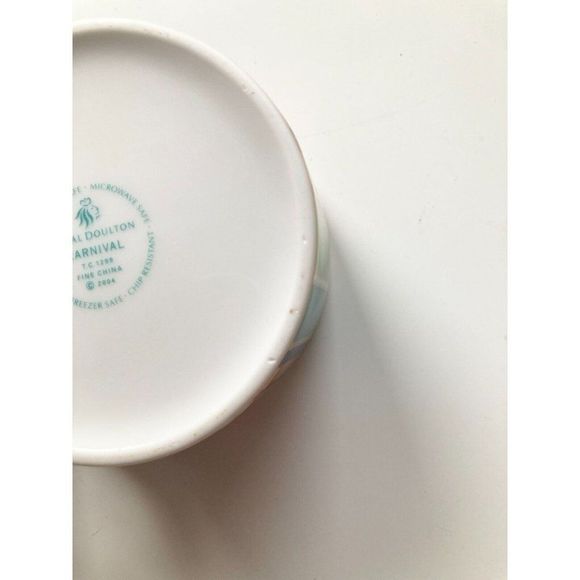 3 Piece ROYAL DOULTON Carnival T.C.1299 Striped Mug Sugar Bowl Creamer Set - Picture 12 of 16